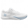 WRS328720U Wilson Women's Rush Pro ACE Tennis Shoes (White/White/Baby Blue) - Right
