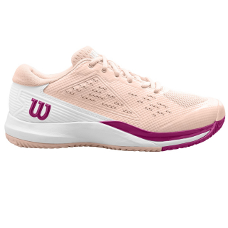 WRS328730U Wilson Women's Rush Pro ACE Tennis Shoes (Scallop Shell/White/Baton Rouge) - Right