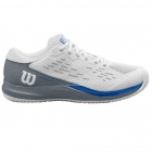 Wilson Men’s Rush Pro ACE Pickler Pickleball Shoes (White/Stormy Weather/Classic Blue) -