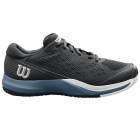 Wilson Men’s Rush Pro ACE Tennis Shoes (Black/China Blue/White) -