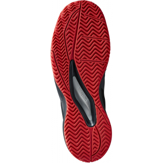 WRS330590U Wilson Men's Rush Pro ACE Pickler Pickleball Shoes (Ebony Black/Wilson Red)