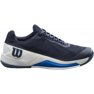 WRS330650U Wilson Men's Rush Pro 4.0 Tennis Shoes (Navy Blazer/White/Lapis Blue)