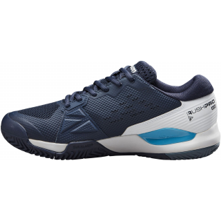 WRS330770U Wilson Men's Rush Pro ACE Tennis Shoes (Navy Blazer/White/Blue Atoll)