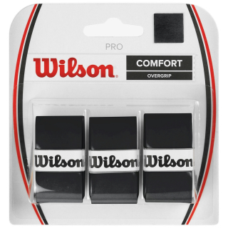 WRZ4014BK Wilson Pro Overgrip 3 Pack (Black)