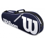 WRT58640U-Bag-NVY Wilson Hyper Hammer 5.3 Tennis Racquet Bundled w Advantage II Tennis Bag (Navy/White)