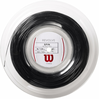 WRZ906800 Wilson Revolve 16g Black Tennis String (Reel)