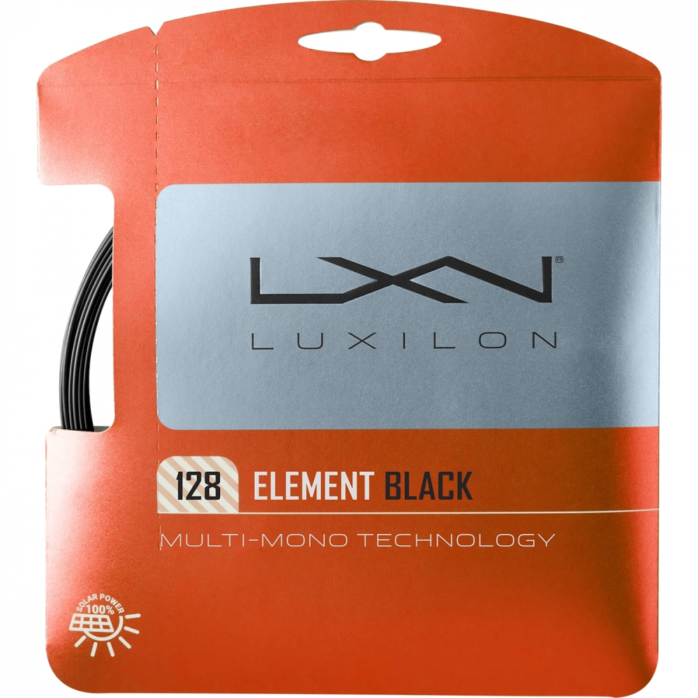 WRZ990410 Luxilon Element 128 Tennis String Black (Set)