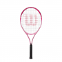 BurnPinkJunior-Purple-OG Wilson Burn Pink Girls' Tennis Racquet bundled with 3 Purple Overgrips and a Can of Pink Tennis Balls