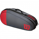 Wilson Team 6 Pack Tennis Bag (Red/Gray) -