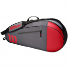 Wilson Team 3 Pack Tennis Bag (Red/Gray) -