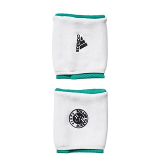 Adidas Roland Garros Small Tennis Player Wristband (White/Core Green)