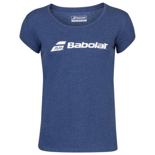 Babolat Women's Exercise Tennis Training Tee (Estate Blue/Heather)