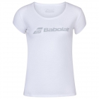 Babolat Women’s Exercise Tennis Training Tee (White/White) -