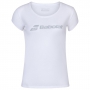 Babolat Women's Exercise Tennis Training Tee (White/White)