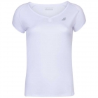 Babolat Women’s Play Cap Sleeve Tennis Top (White/White) -