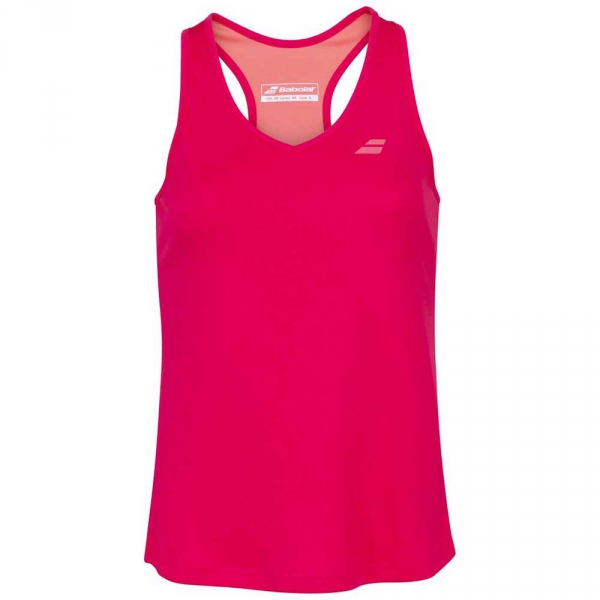 Babolat Women's Play Cap Sleeve Tennis Tank Top (Tomato Red)