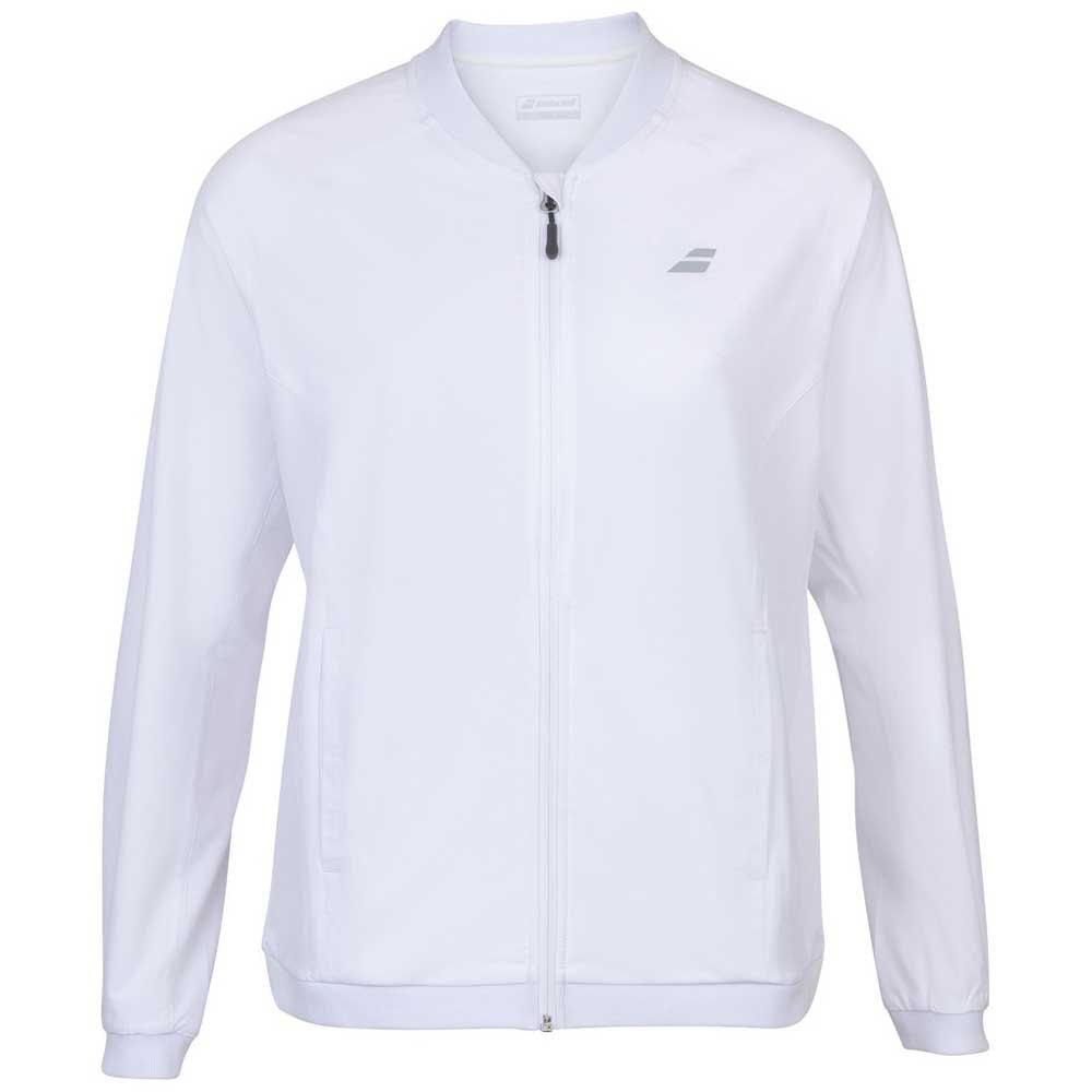 Babolat Women's Play Tennis Training Jacket (White/White)