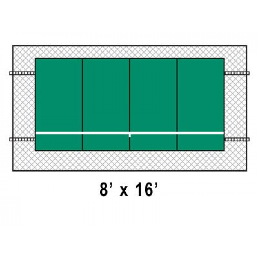 Bakko Economy Flat Series Backboard 8' x 16' Schematic