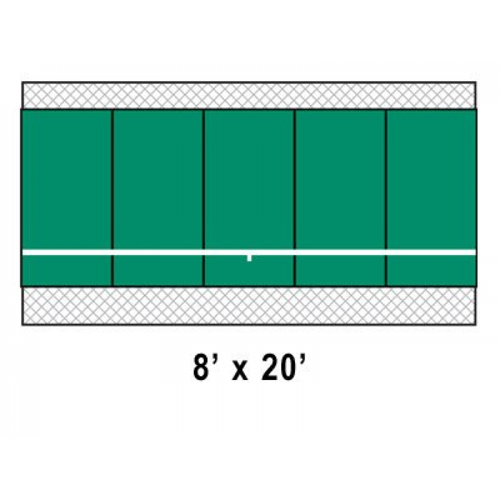Bakko Economy Flat Series Backboard 8' x 20' Schematic
