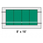 Bakko Slimline Flat Series Backboard 8' x 16' Schematic