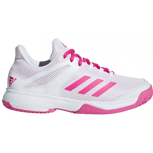 Adidas Junior Adizero Club Tennis Shoes (Shock Pink/White) Do It Tennis