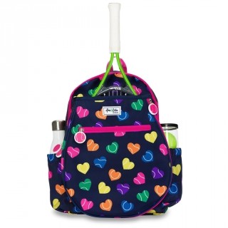 Ame & Lulu Big Love Junior Tennis Backpack (Rainbow Serve)