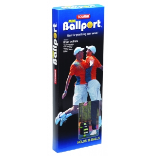 Tourna Ballport Mini 36-Ball Tennis Ball Hopper (Red or Blue)
