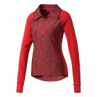 Adidas Women’s Performer Baseline 1/4 Zip WarmUp Jacket (Power Red/Black) -