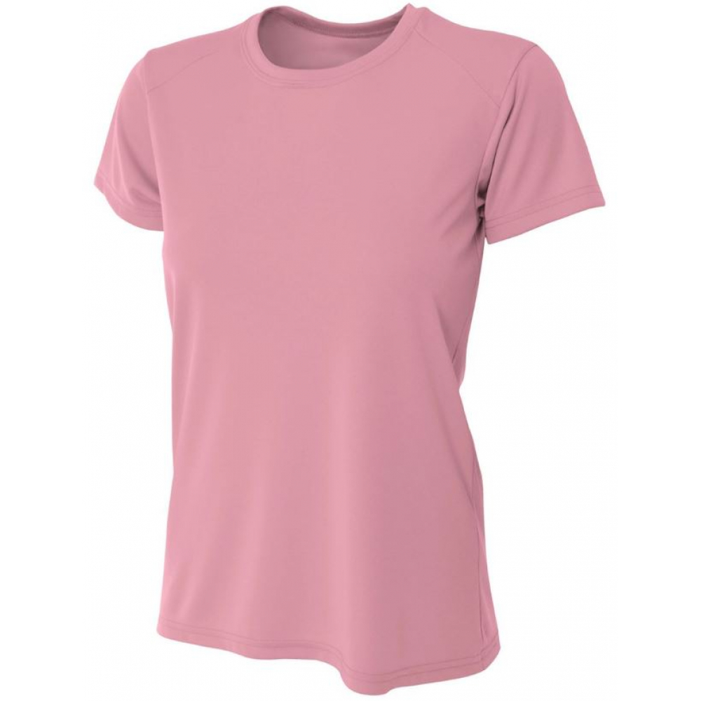 A4 Women's Cooling Performance Crew Neck Tee (Pink)