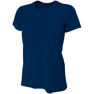 A4 Women's Cooling Performance Crew Neck Tee (Navy)