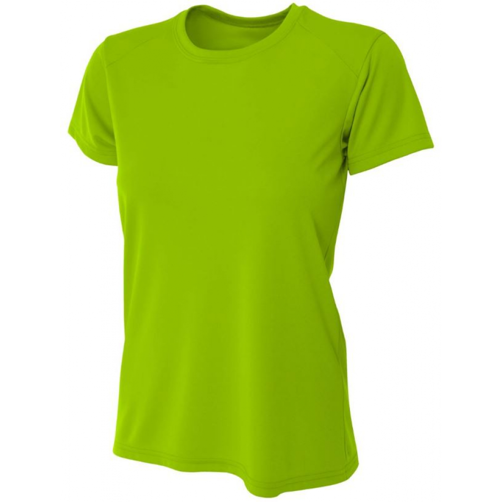 A4 Women's Cooling Performance Crew Neck Tee (Lime)
