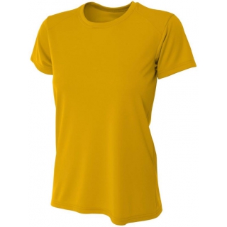 A4 Women's Cooling Performance Crew Neck Tee (Gold)