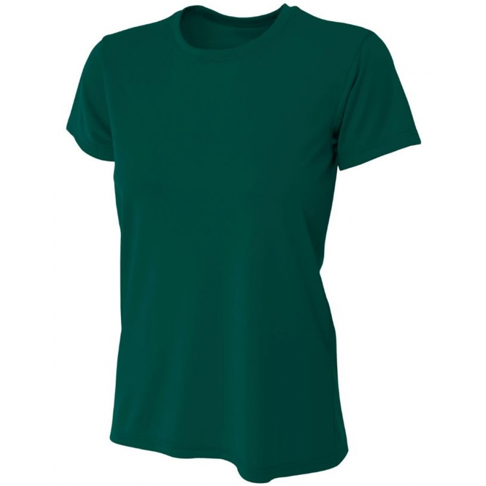A4 Women's Cooling Performance Crew Neck Tee (Forest)