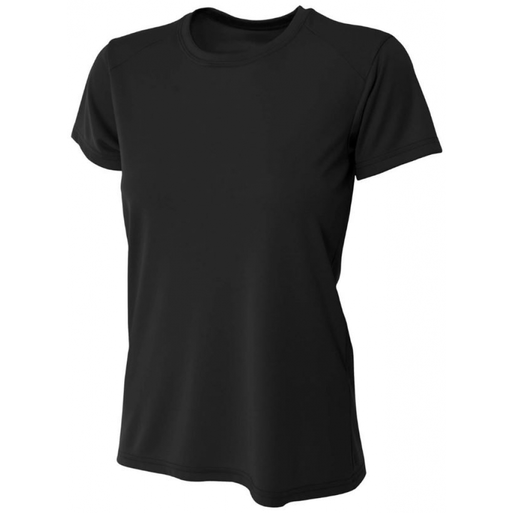 A4 Women's Cooling Performance Crew Neck Tee (Black)