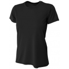 A4 Women’s Cooling Performance Crew Neck Tee (Black) -