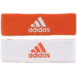 Adidas Interval Reversible Tennis Headband (Orange/White)