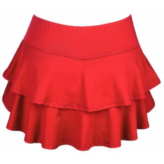 DUC Belle Women's Tennis Skirt (Red) [SALE]