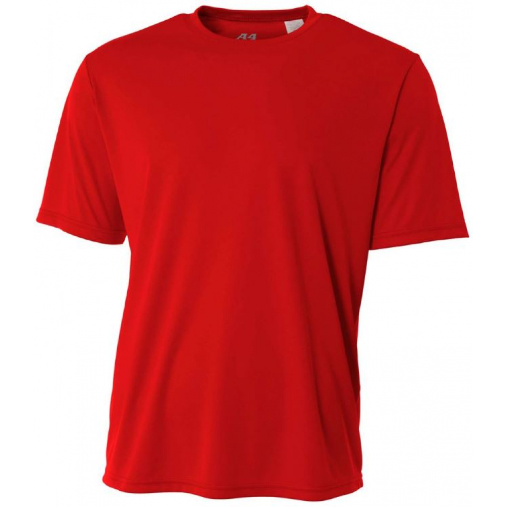 A4 Men's Performance Crew Shirt (Scarlet)