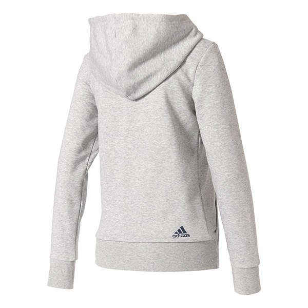 Adidas Women's Essentials Linear Full-Zip Hoodie (White) - Do It Tennis