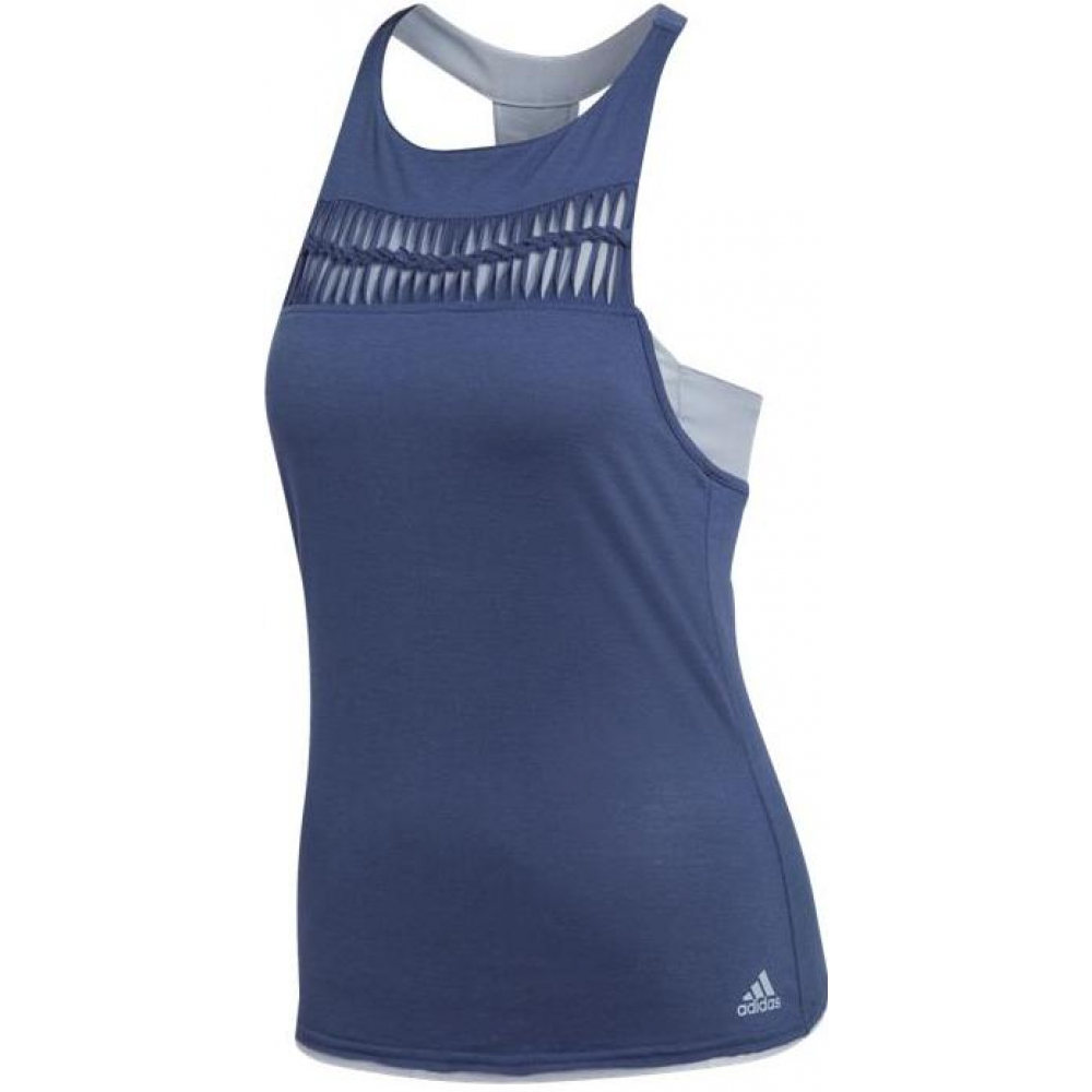 Adidas Women's Melbourne Tennis Tank (Noble Blue/Chalk Blue)