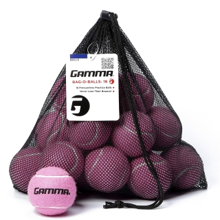 Gamma Bag-O-Balls, 18 Pressureless Tennis Balls (Pink)