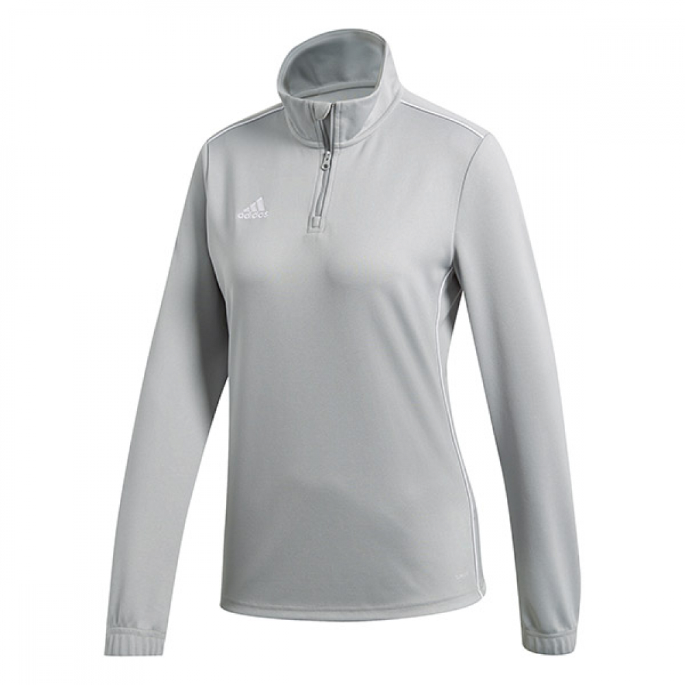 Adidas Women's Core Tennis Training 1/2 Zip Long Sleeve Top (Stone/White)