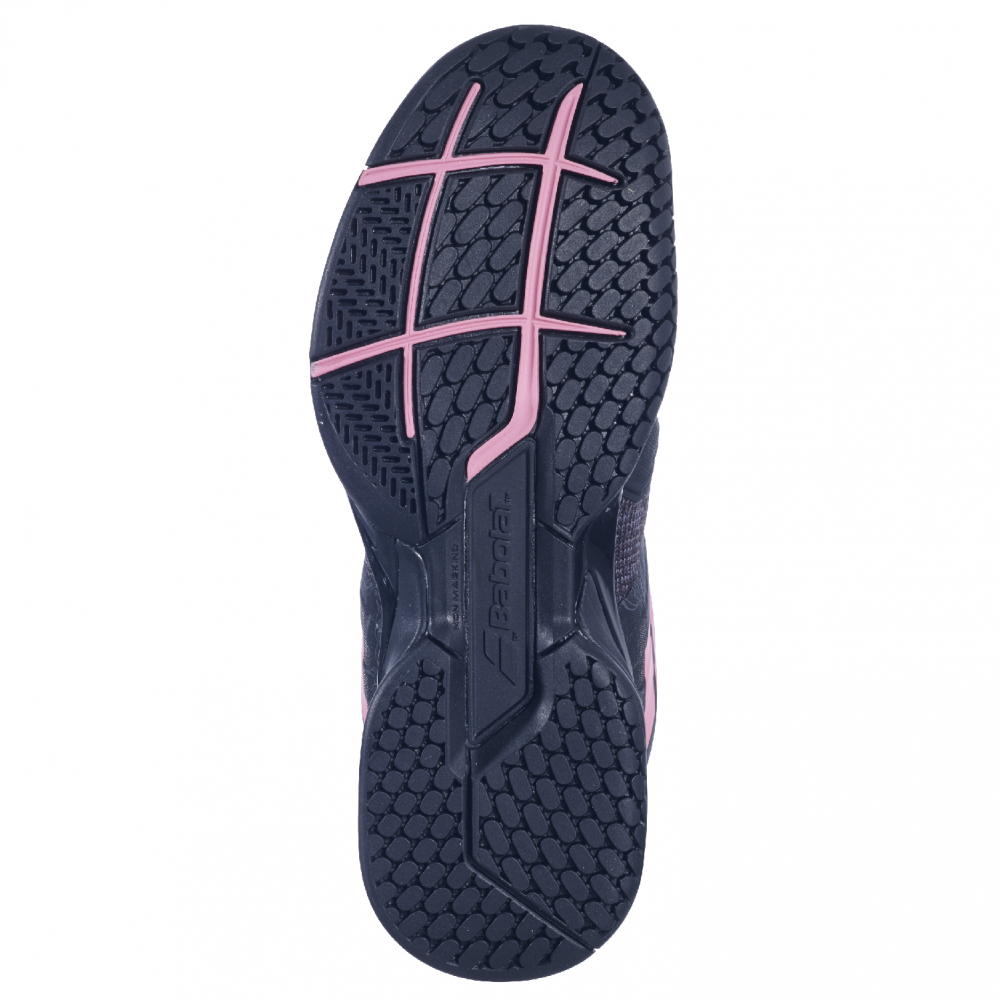 Babolat Women's Propulse Blast All Court Tennis Shoes (Black/Geranium Pink)