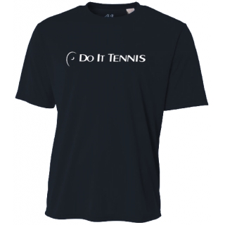 Do It Tennis Unisex Performance Crew Neck Tennis T-Shirt (Black)