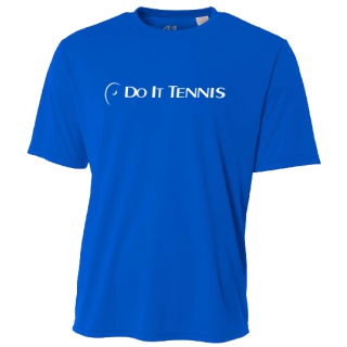 Do It Tennis Unisex Performance Crew Neck Tennis T-Shirt (Blue)