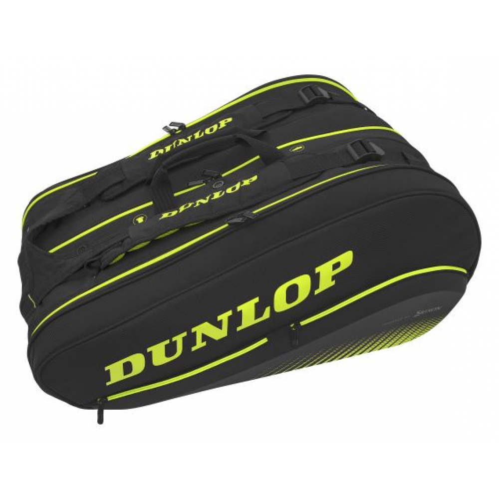 Dunlop SX Performance 12 Racket Tennis Bag (Black/Yellow)