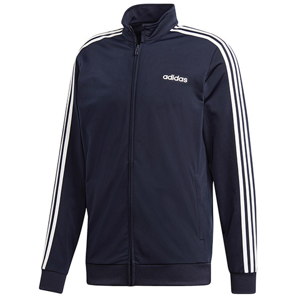 Adidas Men's Essentials 3-Stripes Tricot Tennis Jacket (Legend Ink/White)