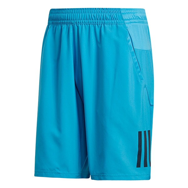 Adidas Men's Club 3-Stripe Tennis Shorts (Shock Cyan)