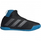 Adidas Women’s Stycon Laceless Clay Court Tennis Shoe (Core Black/Night Metallic/Sharp Blue) -