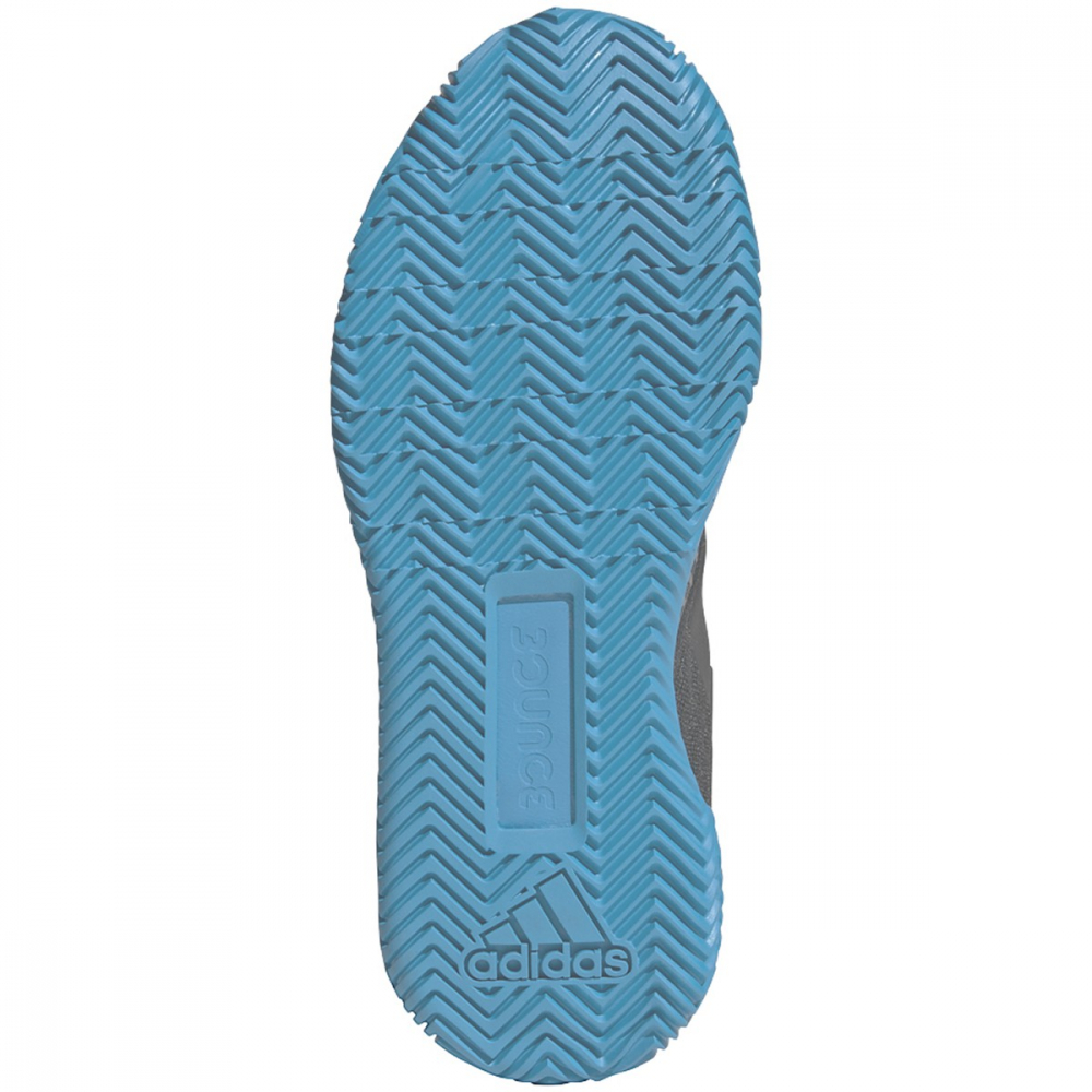 Adidas Women's Stycon Laceless Clay Court Tennis Shoe (Core Black/Night Metallic/Sharp Blue)